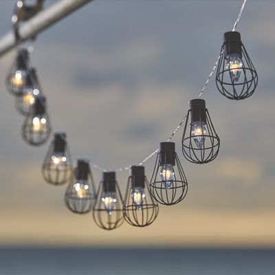 Solar Cage String Lights from Through the Country Door NI737334